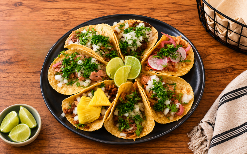 Tacos (Al Pastor, Suadero, Carnitas)