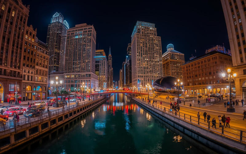 Chicago Balanced Nightlife Scene